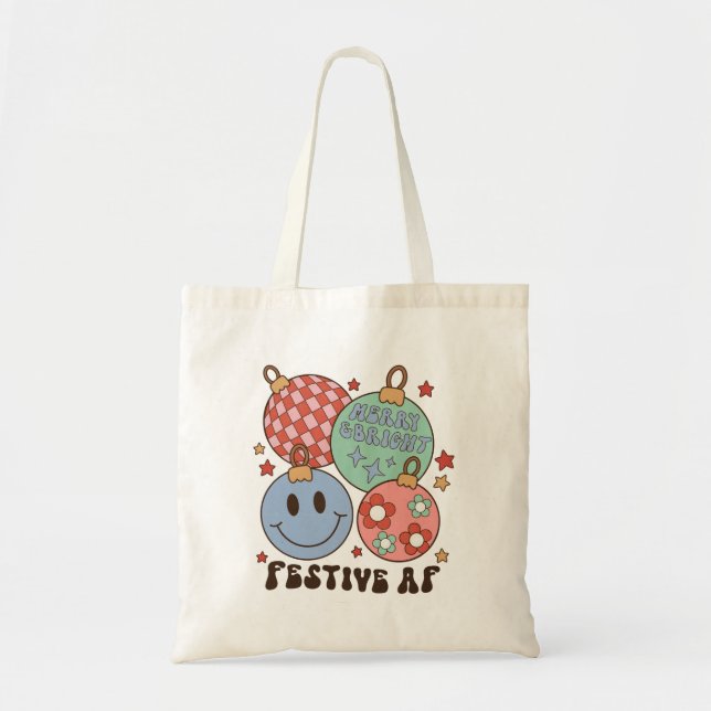Bolso De Tela Navidades de AF festivos (Frente)