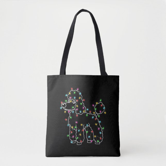 Bolso De Tela Navidades de árbol de perro cangrejo suéter (Anverso)
