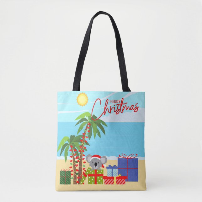 Bolso De Tela Navidades de Australia (Anverso)