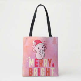Bolso De Tela Navidades de Axolotl