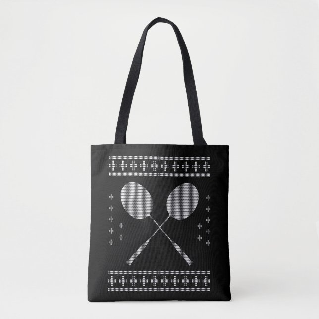 Bolso De Tela Navidades de Badminton (Anverso)