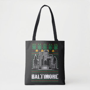 Bolso De Tela Navidades de Baltimore Maryland Ugly