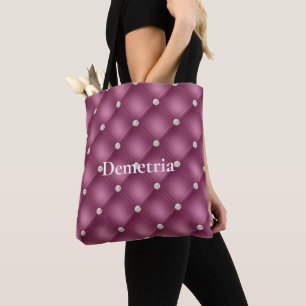 Bolso De Tela Navidades de Berry Pink Diamond Tufts