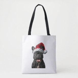 Bolso De Tela Navidades de Bulldog de Francia