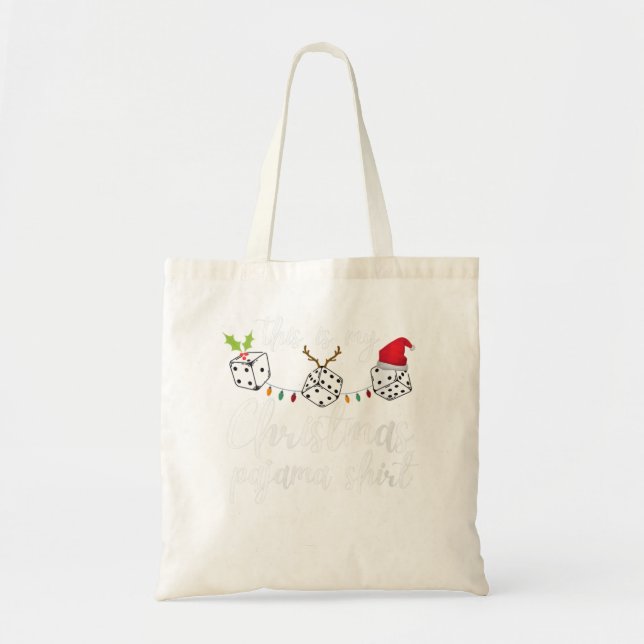 Bolso De Tela Navidades de Bunco mujeres Juego de dados Pajama (Frente)