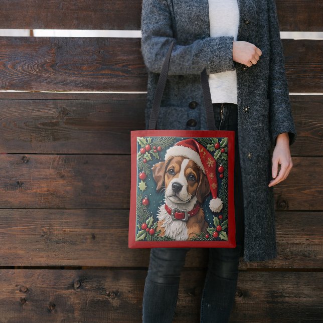 Bolso De Tela Navidades De Cachorros (Subido por el creador)