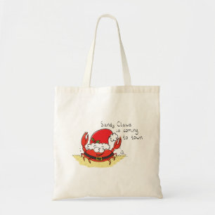Bolso De Tela Navidades de cangrejo callejero graciosos vacacion