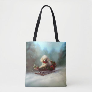Bolso De Tela Navidades de carne de perro en invierno