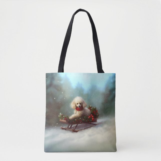 Bolso De Tela Navidades de carne de perro en invierno (Anverso)