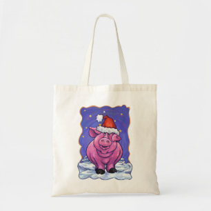 Bolso De Tela Navidades de cerdo