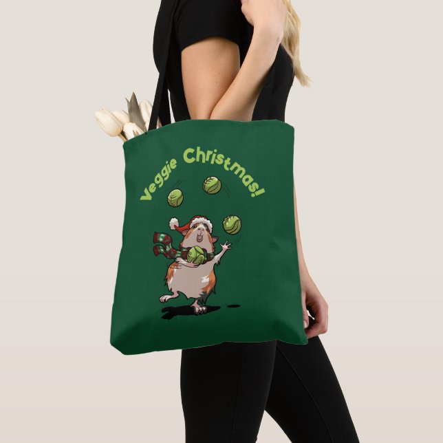Bolso De Tela ¡Navidades de Cerdo de Guinea! Sprout Juggler (Detalle)