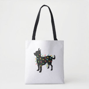 Bolso De Tela Navidades de Chihuahua iluminan regalo de Navidad