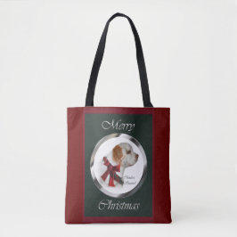 Bolso De Tela Navidades de Clumber Spaniel