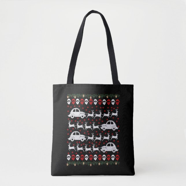 Bolso De Tela Navidades de coches (Anverso)