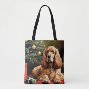 Bolso De Tela Navidades de Cocker Spaniel