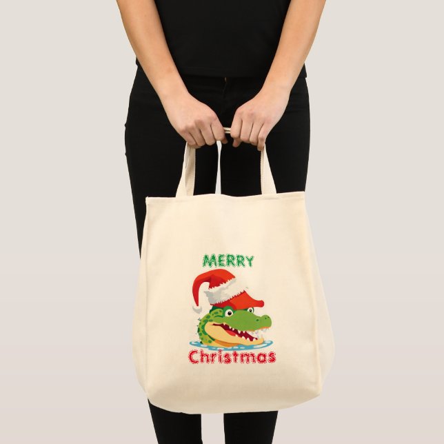 Bolso De Tela Navidades de cocodrilos cocodrilos cocodrilos coco (Anverso (producto))