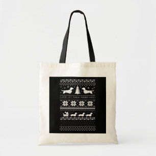 Bolso De Tela Navidades de Dachshunds