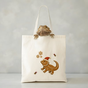 Bolso De Tela Navidades de Dragón con Pan de Gingerbread