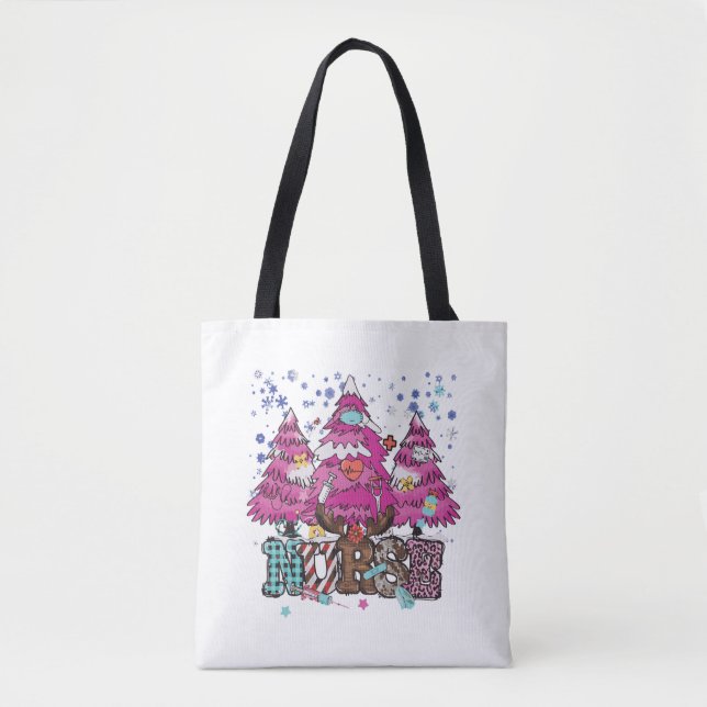 Bolso De Tela Navidades de enfermería 4 (Anverso)