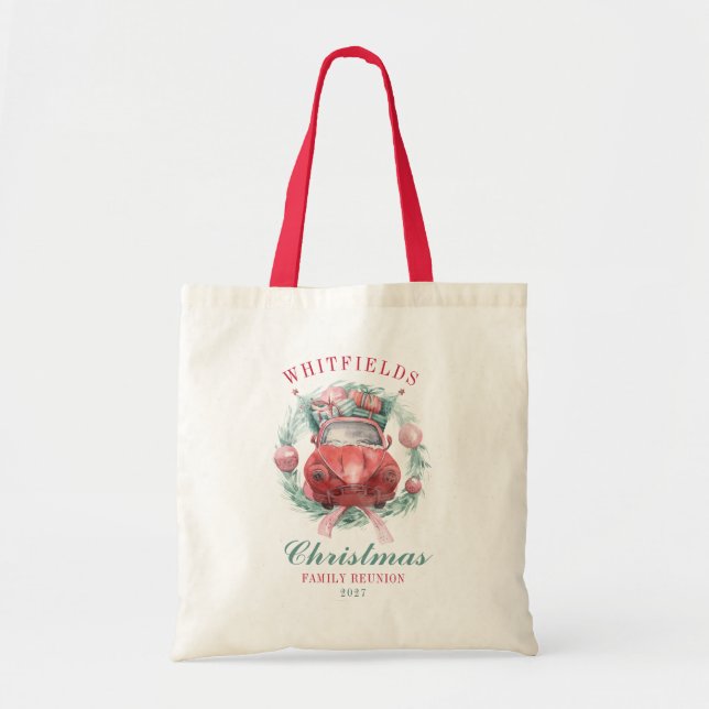 Bolso De Tela Navidades de familia con festividades coincidentes (Frente)