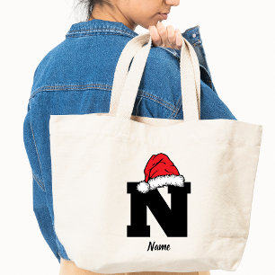 Bolso De Tela Navidades de familia monogramados personalizan con