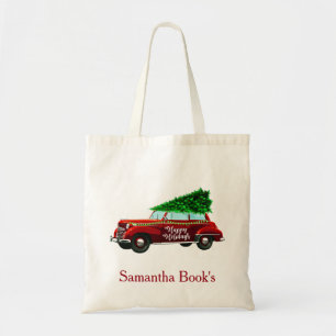 Bolso De Tela Navidades de Felices Fiestas