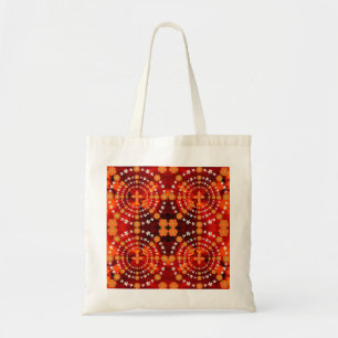 Bolso De Tela Navidades de flores de jardín verde y Naranja boni