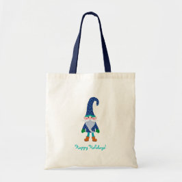 Bolso De Tela Navidades de Gnome Azul Cute