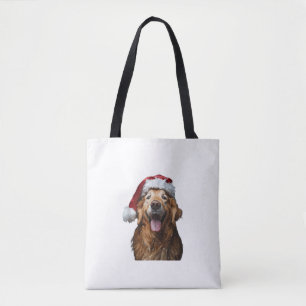 Bolso De Tela Navidades de Golden Retriever