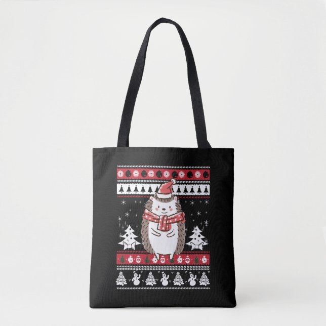 Bolso De Tela Navidades de Hedgehog (Anverso)