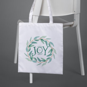 Bolso De Tela Navidades de hojas verdes escriben plantilla de al