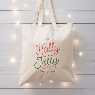 Bolso De Tela Navidades de Holly Jolly
