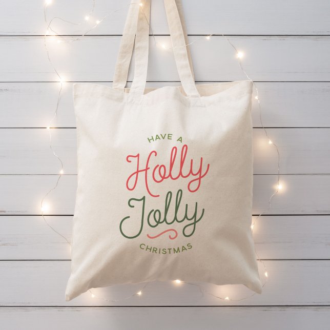 Bolso De Tela Navidades de Holly Jolly (Subido por el creador)
