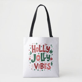 Bolso De Tela Navidades de Holly Jolly Vibes