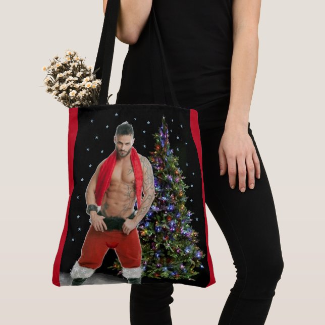 Bolso De Tela Navidades de Hunk Buff Santa (Detalle)