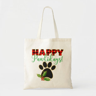 Bolso De Tela Navidades de impresión de papas rojas de búfalo