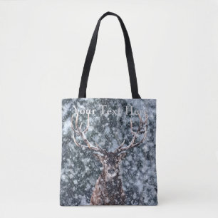 Bolso De Tela Navidades de invierno venado
