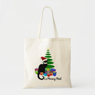 Bolso De Tela Navidades de Joyeux Noël Le Chat Noir