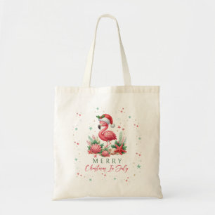 Bolso De Tela Navidades de Julio Flamingo