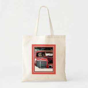 Bolso De Tela Navidades de Keeshond Viejo Camión Pintando Arte D