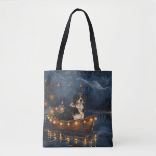 Bolso De Tela Navidades de la Gran Montaña Suiza disfrutan de un