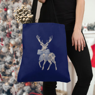 Bolso De Tela Navidades de la Marina de Renos de Chinoiserie