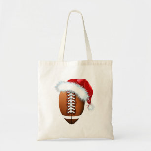 Bolso De Tela Navidades de la pelota de fútbol de Santa Hat dive