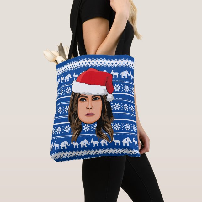 Bolso De Tela NAVIDADES de MELANIA TRUMP (Detalle)