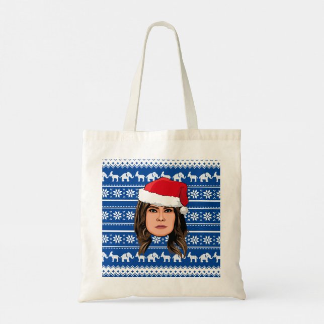 Bolso De Tela NAVIDADES de MELANIA TRUMP (Reverso)