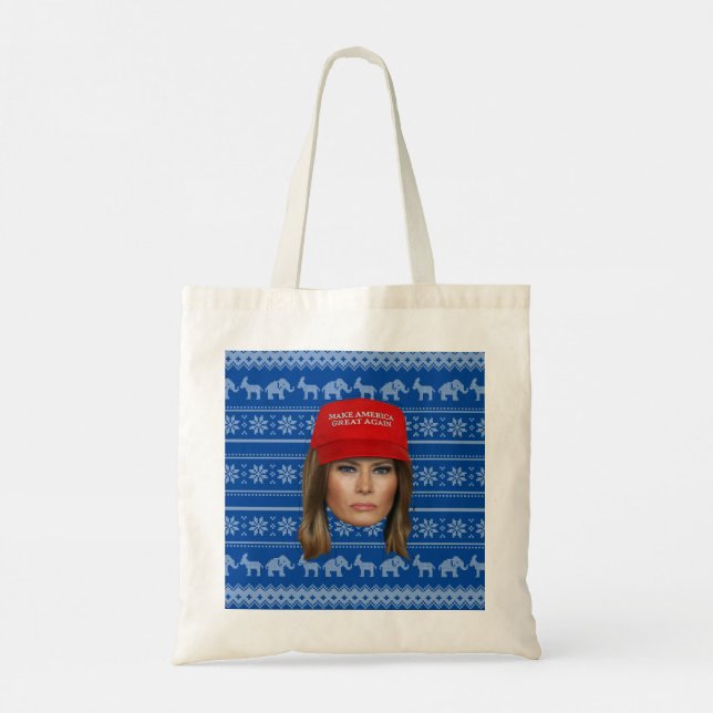 Bolso De Tela Navidades de Melania Trump MAGA (Reverso)