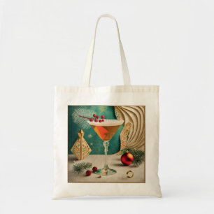 Bolso De Tela Navidades de Mid Century Fiesta de cócteles Hora f