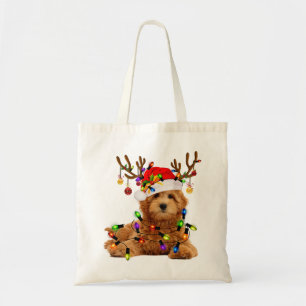 Bolso De Tela navidades de oro navidades renos luces p