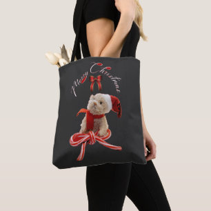 Bolso De Tela Navidades De Oso De Teddy, Cute Whimsical