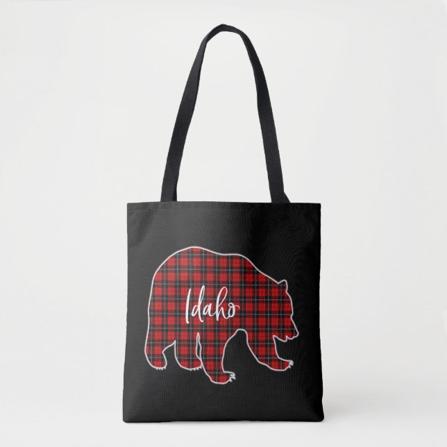 Bolso De Tela Navidades de Oso Leopardo de Idaho (Anverso)